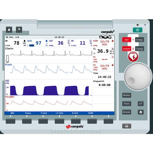 corpuls3 Patient Monitor Screen Simulation for REALITi 360, 8000967, AED Eğitmenleri