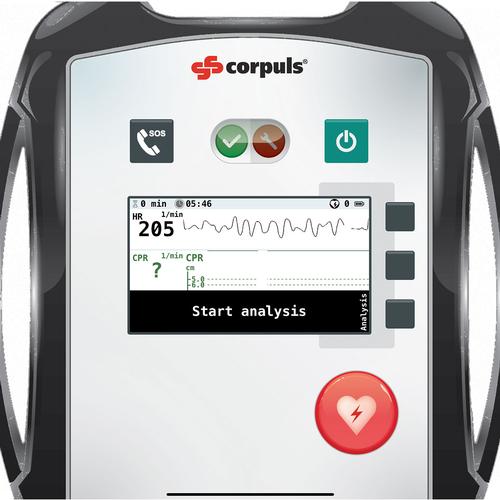 corpuls® AED Defibrillator Screen Simulation for REALITi 360, 8000968, AED Eğitmenleri