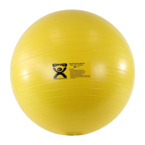 Cando Deluxe Anti-Burst Egzersiz Topu, Sarı, 45 cm, 1008998 [W40137], Egzersiz Toplari